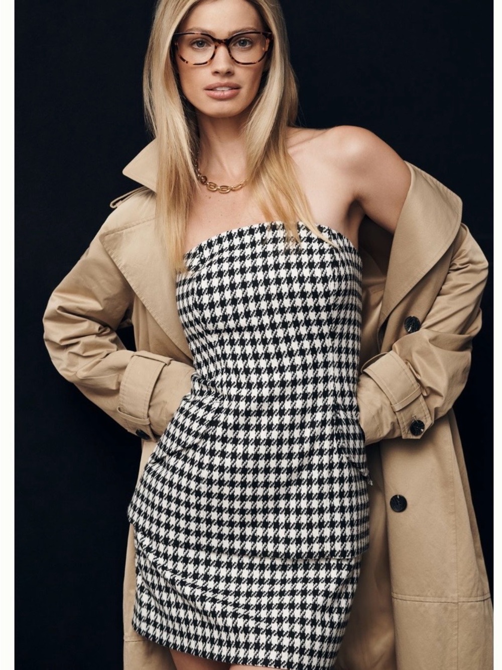 NWT - Maeve Strapless Peplum Tweed Mini Dress - Anthropologie - Picture 3 of 6